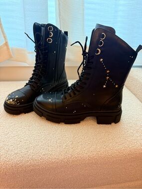 EUC Hayley Paige / She is Cheval Custom Cancer Constellation Boot